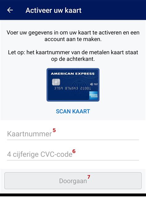 american express kaart activeren.